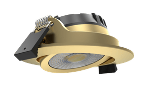 Perfy 68, Einbauspot, Ø82mm, 600-800lm, DALI, Kristalllinse, Messing