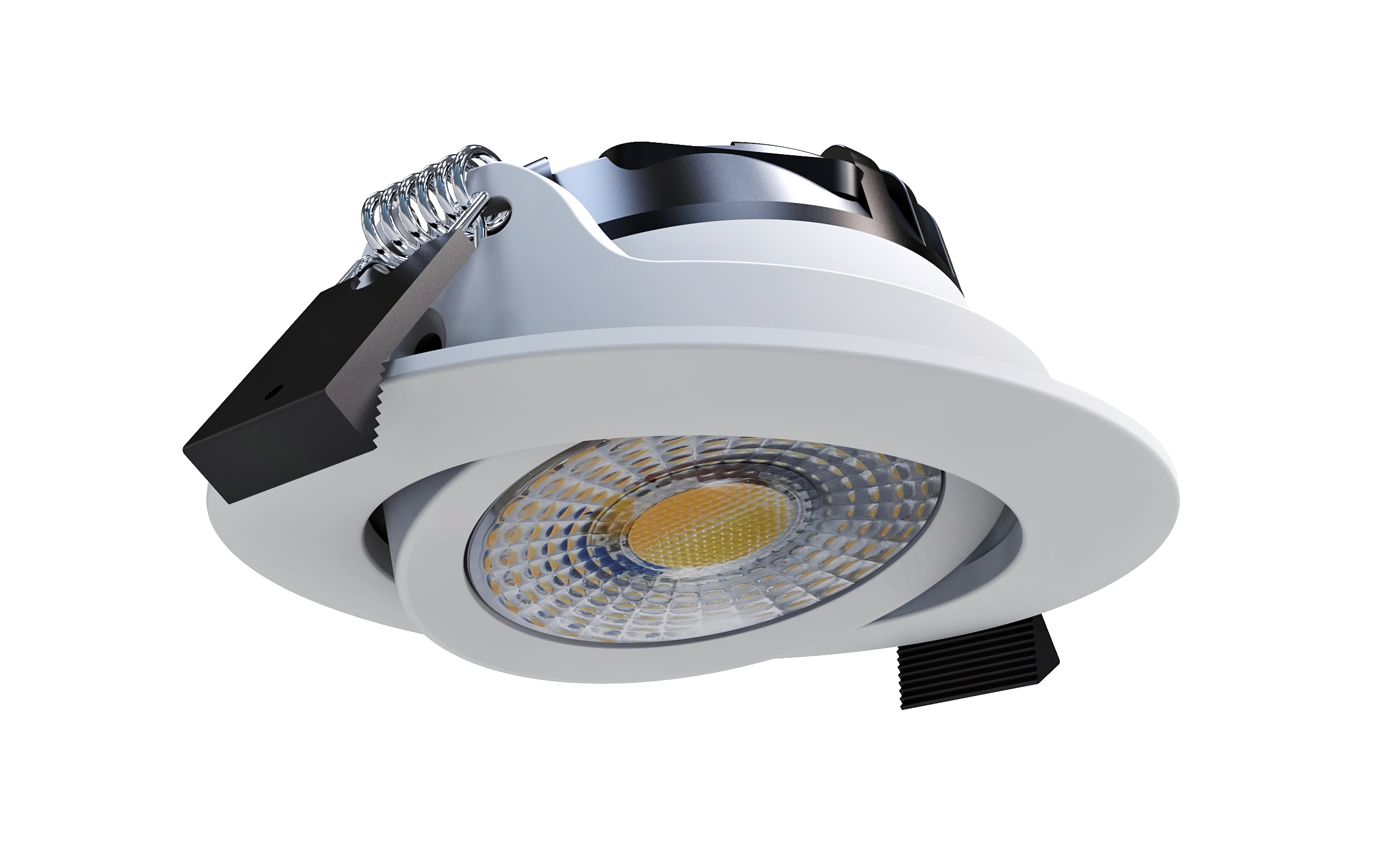 Perfy 68, Einbauspot, Ø82 mm, 600-800 lm, Phasenabschnitt, Kristalllinse, weiss