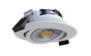 Perfy 68, Einbauspot, Ø82mm, 600-800lm, DALI, Kristalllinse, Weiss