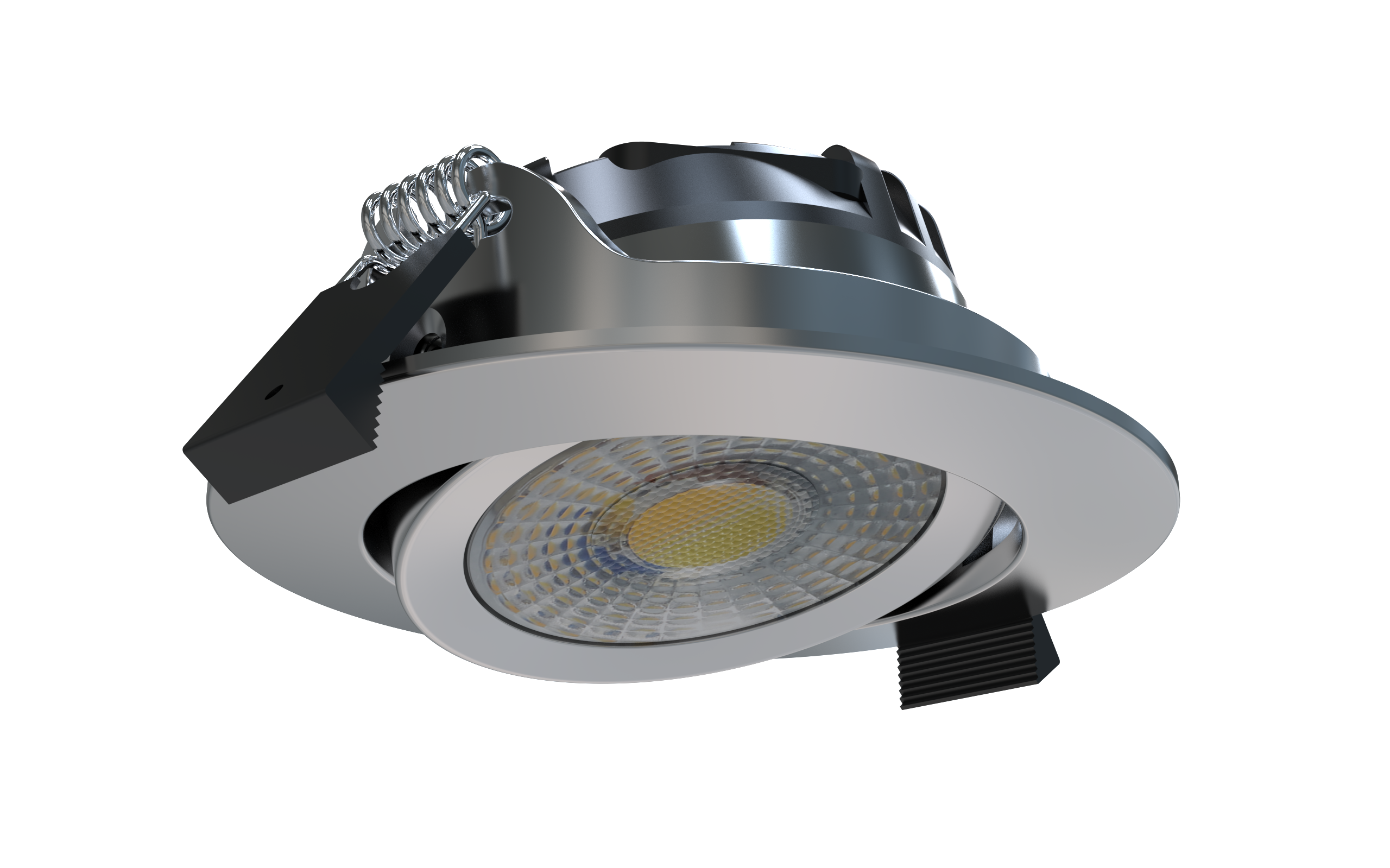 Perfy 68, Einbauspot, Ø82mm, 600-800lm, Phasenabschnitt, Kristalllinse, Chrom