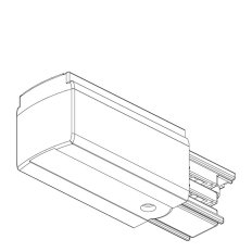 Einspeisung links zu Stromschiene, grau