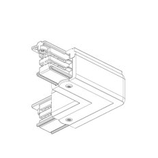 L-Verbinder rechts zu Stromschiene, grau