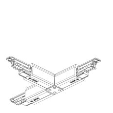 T-Verbinder links zu Stromschiene, DALI, grau